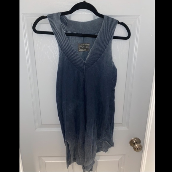 All Saints Tops - All Saints slate blue tunic UK size 8 fits a sm-md